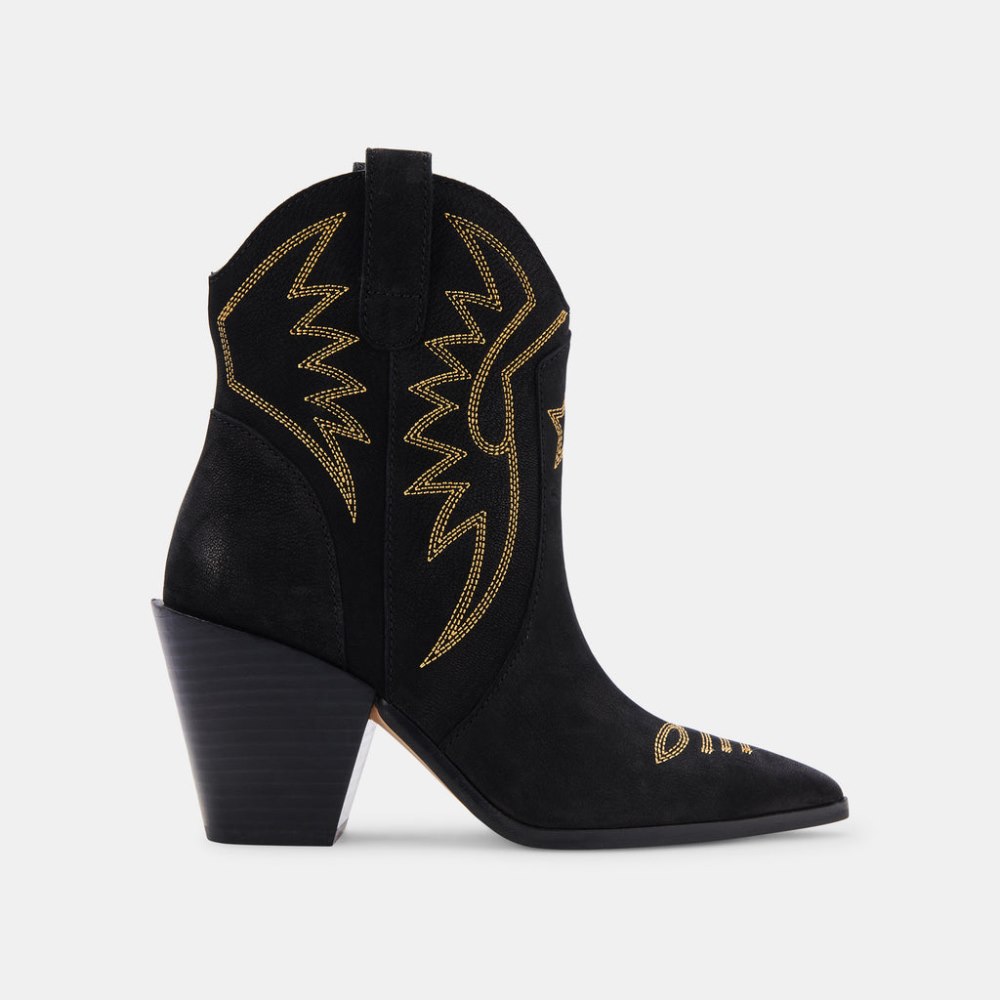 Dolce Vita Ginni Booties Black Nubuck