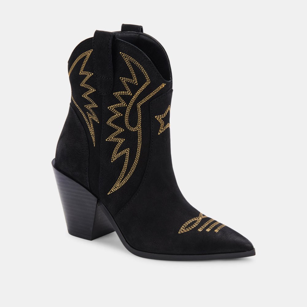 Dolce Vita Ginni Booties Black Nubuck
