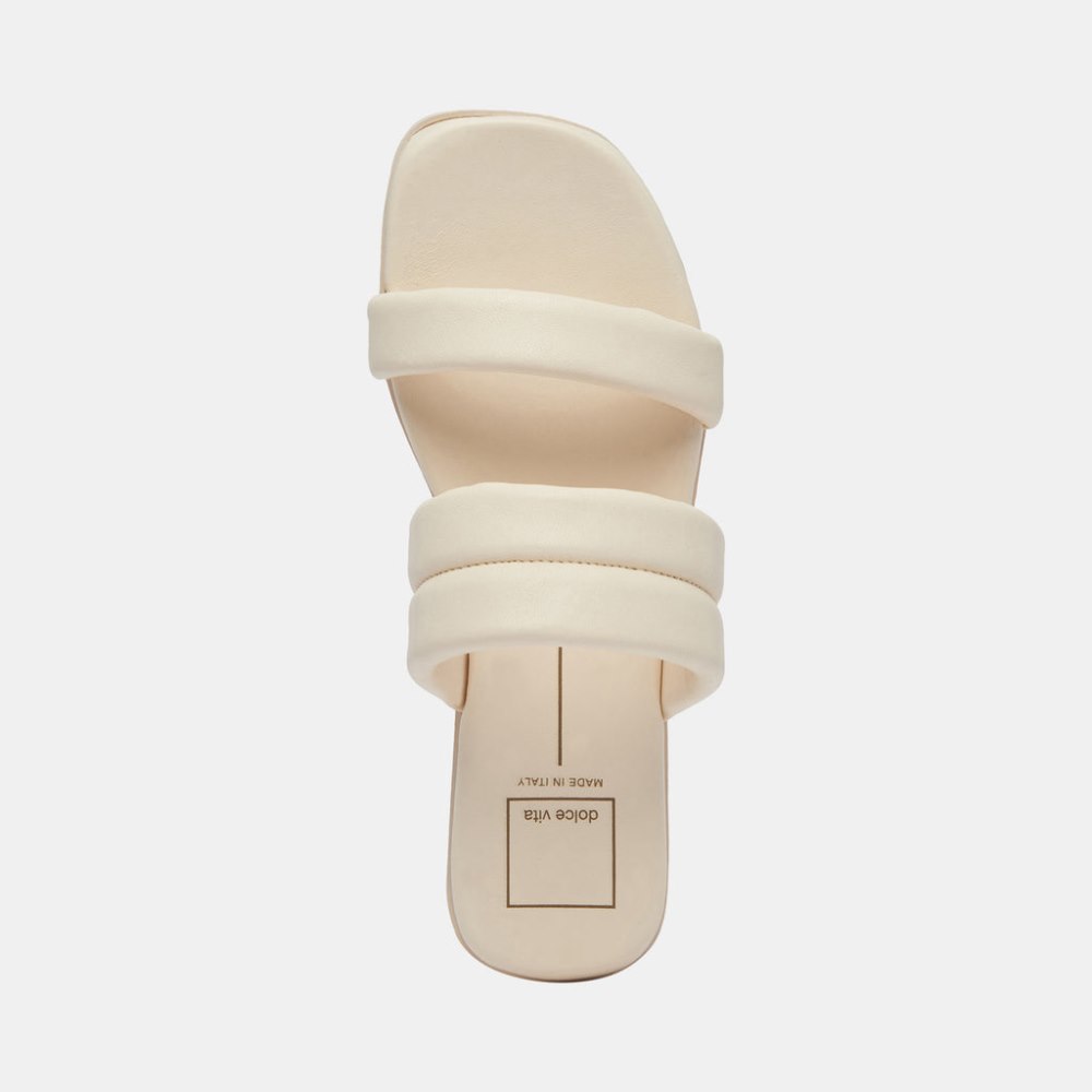 Dolce Vita Adore Sandals Ivory Leather