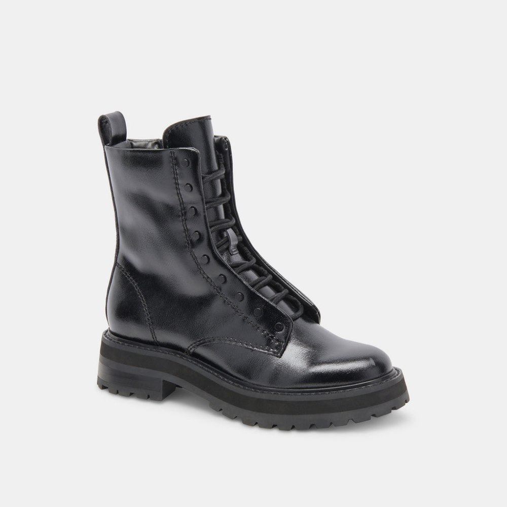 Dolce Vita Ranier Boots Midnight Crinkle Patent