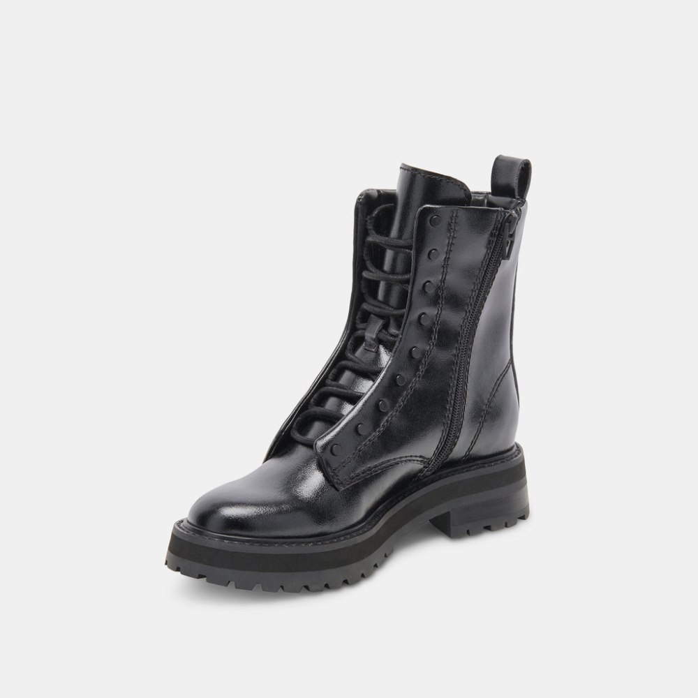 Dolce Vita Ranier Boots Midnight Crinkle Patent