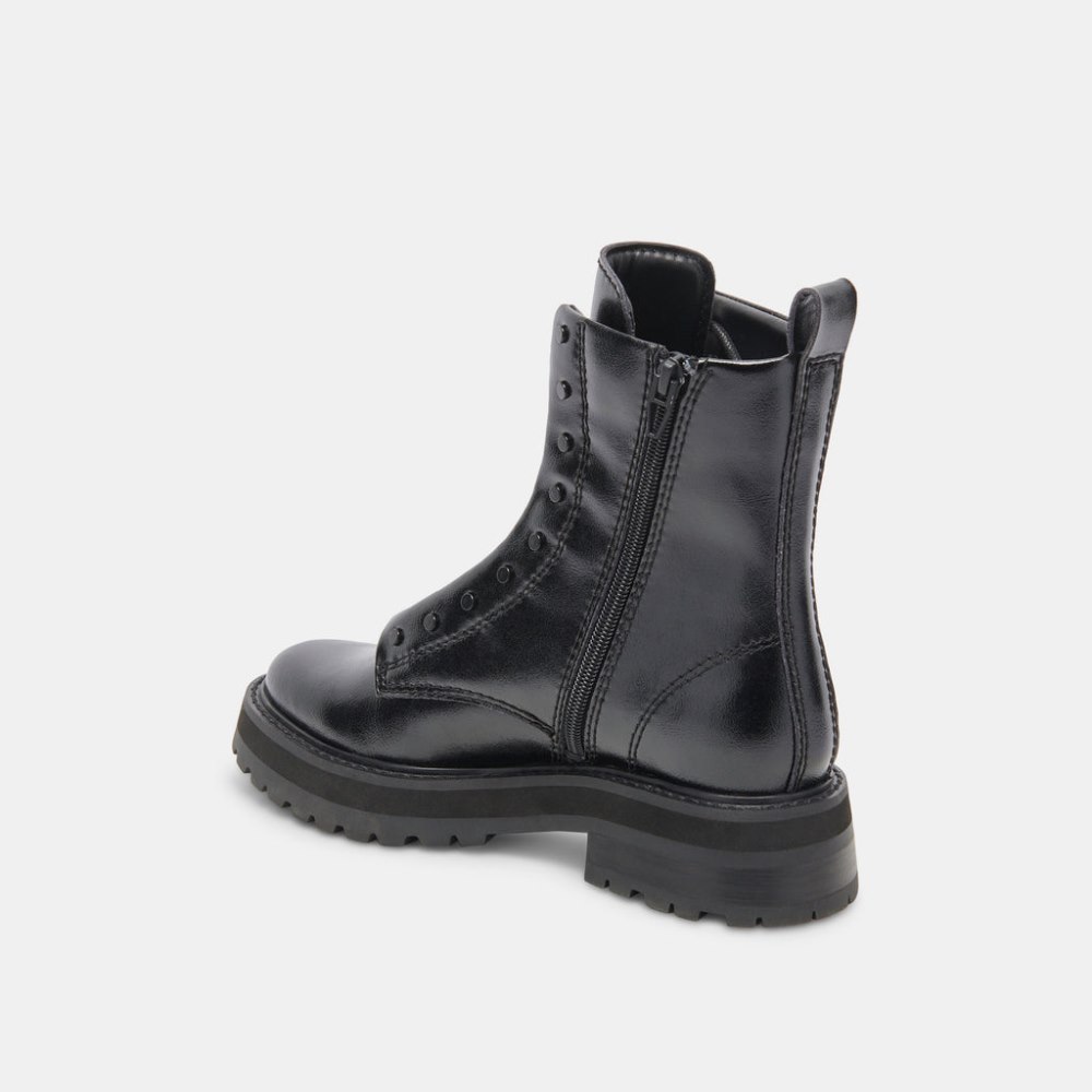 Dolce Vita Ranier Boots Midnight Crinkle Patent