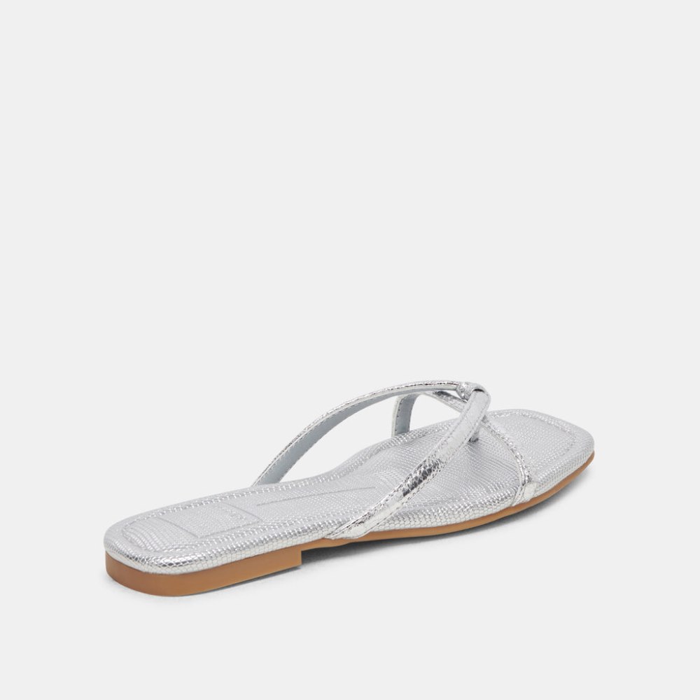 Dolce Vita Lucca Sandals Silver Distressed Stella