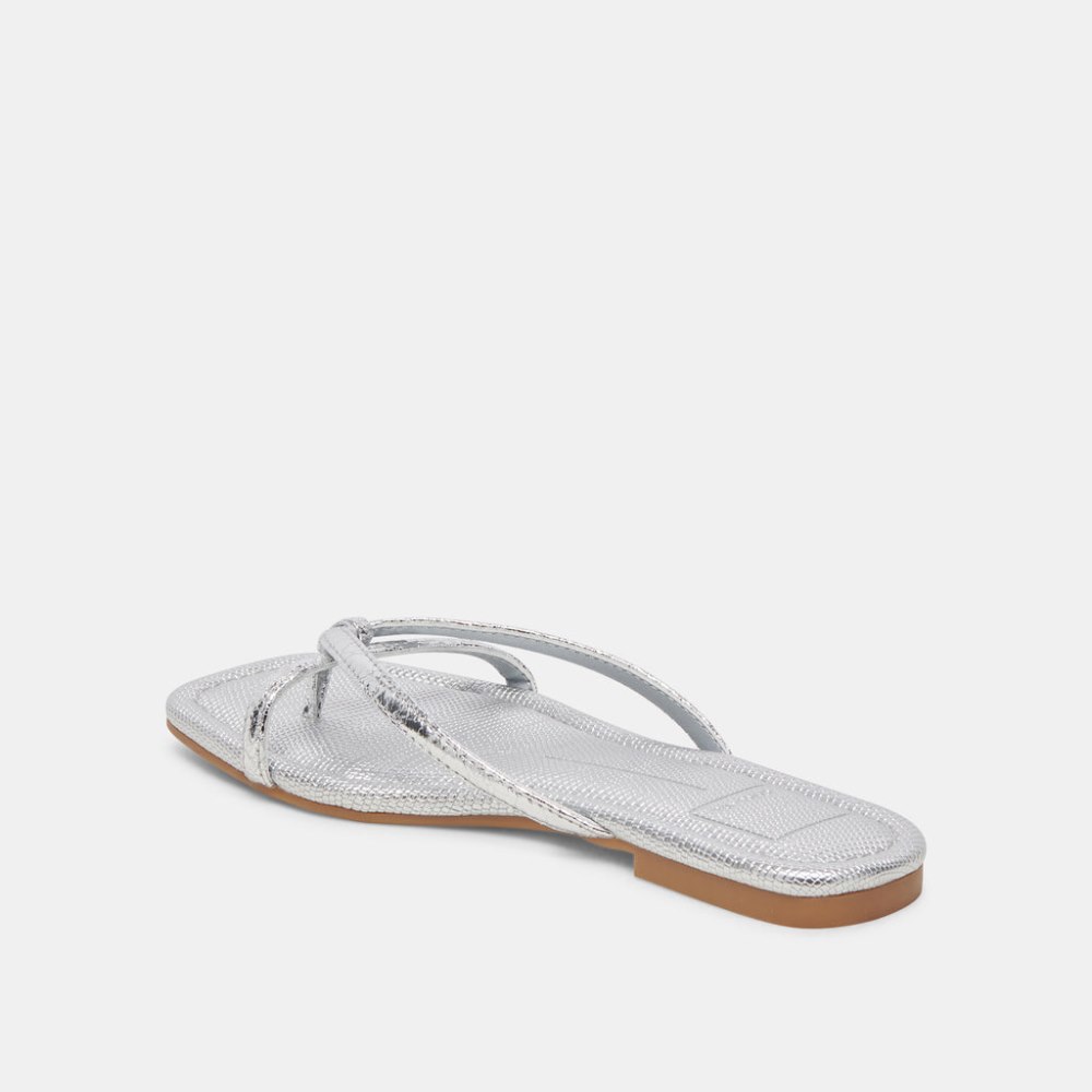 Dolce Vita Lucca Sandals Silver Distressed Stella