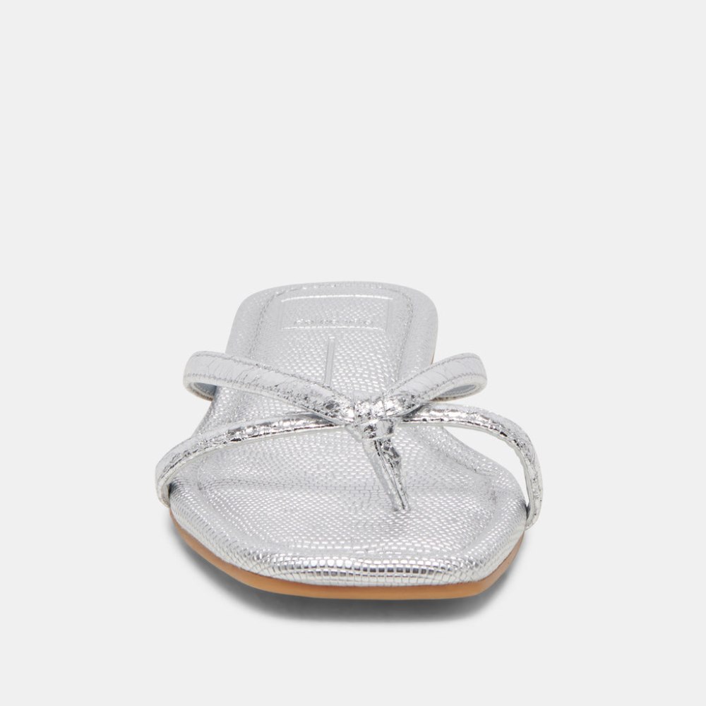 Dolce Vita Lucca Sandals Silver Distressed Stella