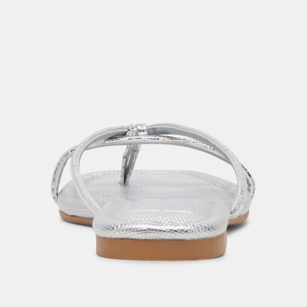 Dolce Vita Lucca Sandals Silver Distressed Stella