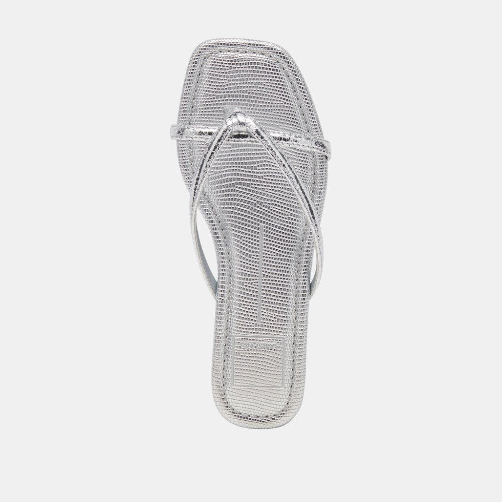 Dolce Vita Lucca Sandals Silver Distressed Stella