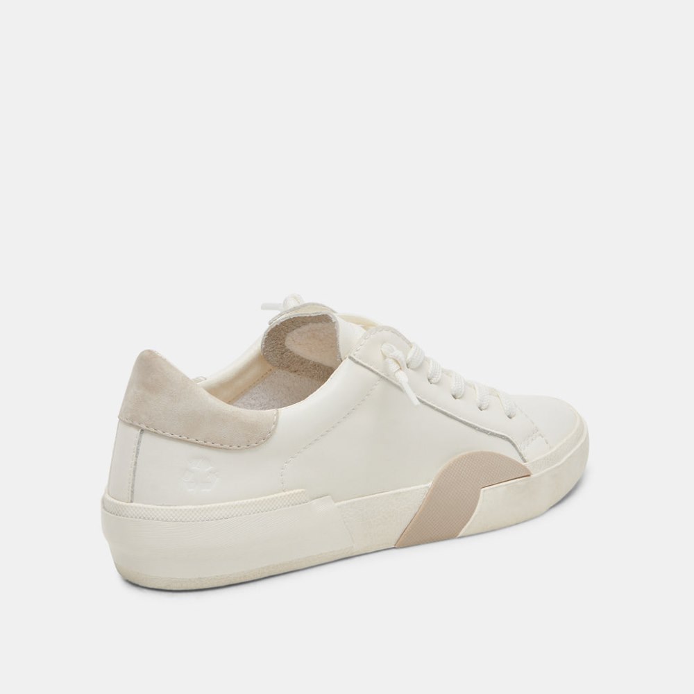 Dolce Vita Zina 360 Sneakers White Natural Recycled Leather