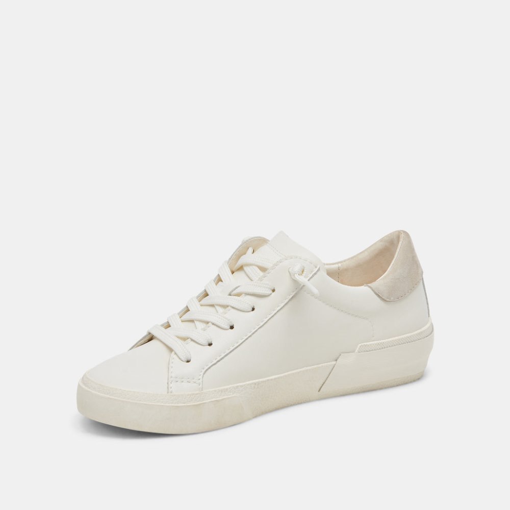 Dolce Vita Zina 360 Sneakers White Natural Recycled Leather