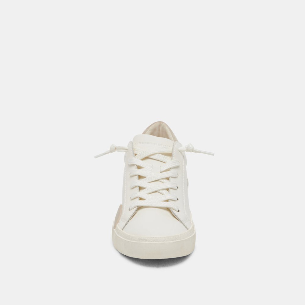 Dolce Vita Zina 360 Sneakers White Natural Recycled Leather