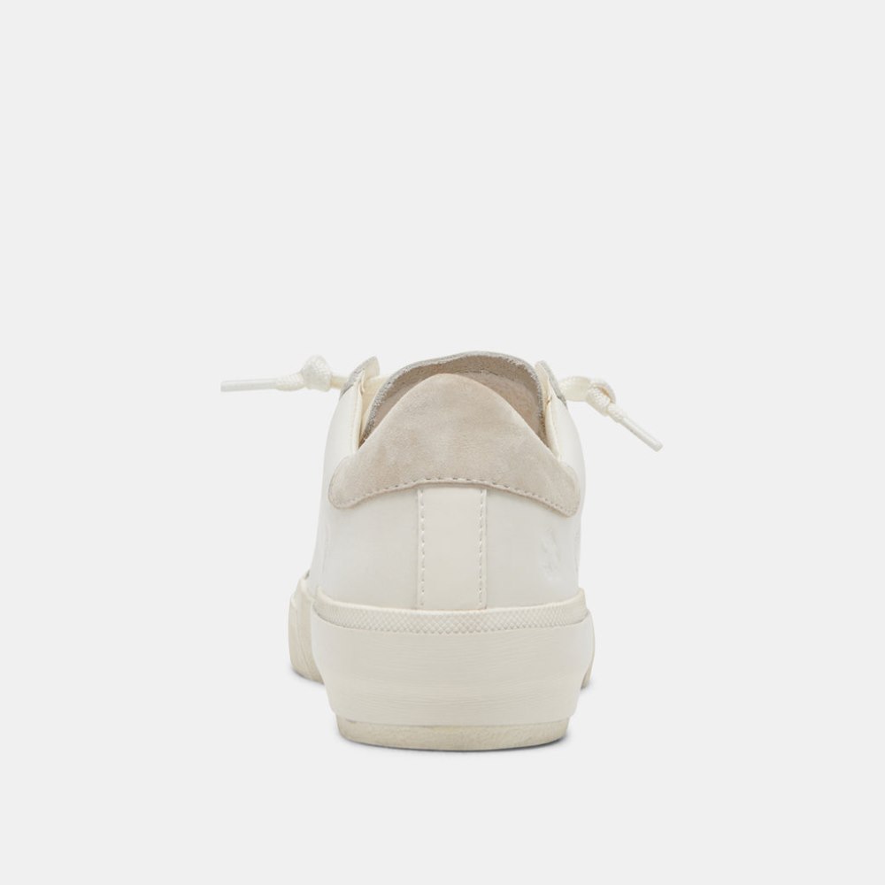 Dolce Vita Zina 360 Sneakers White Natural Recycled Leather