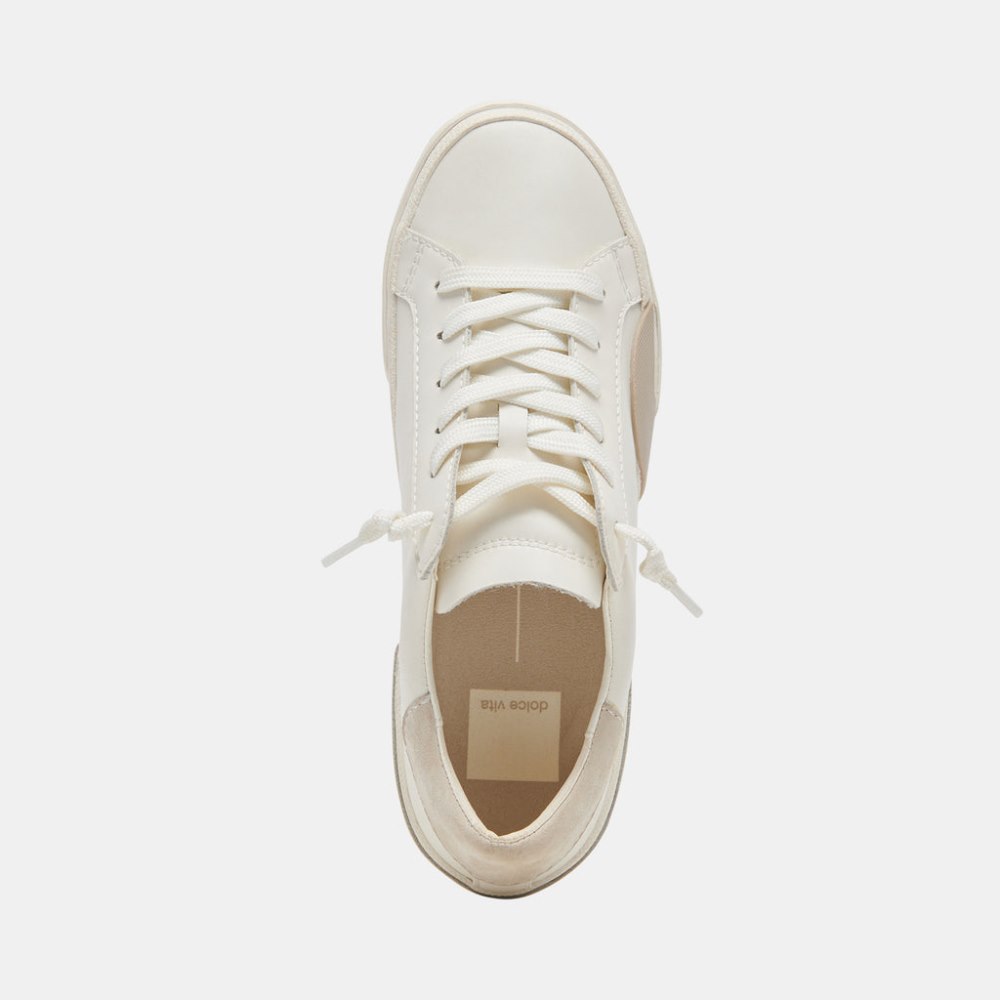 Dolce Vita Zina 360 Sneakers White Natural Recycled Leather