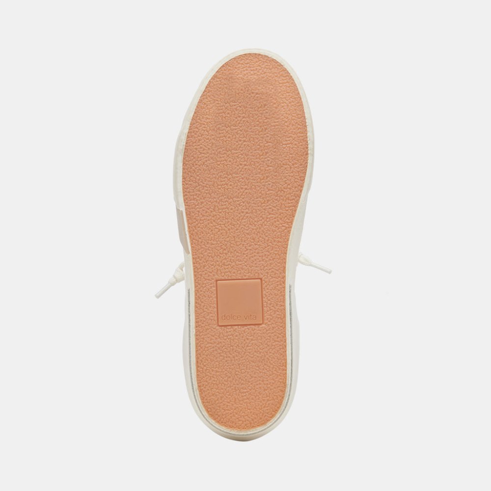 Dolce Vita Zina 360 Sneakers White Natural Recycled Leather