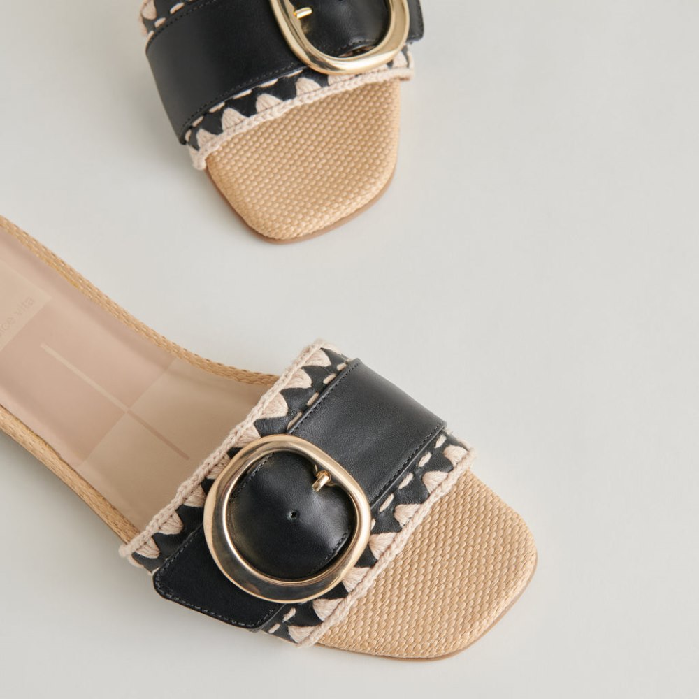 Dolce Vita Grecia Sandals Black Leather