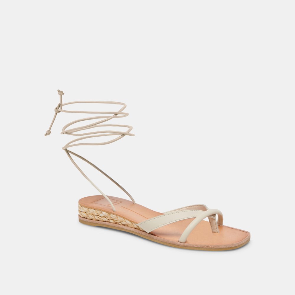 Dolce Vita Prax Sandals Ivory Leather
