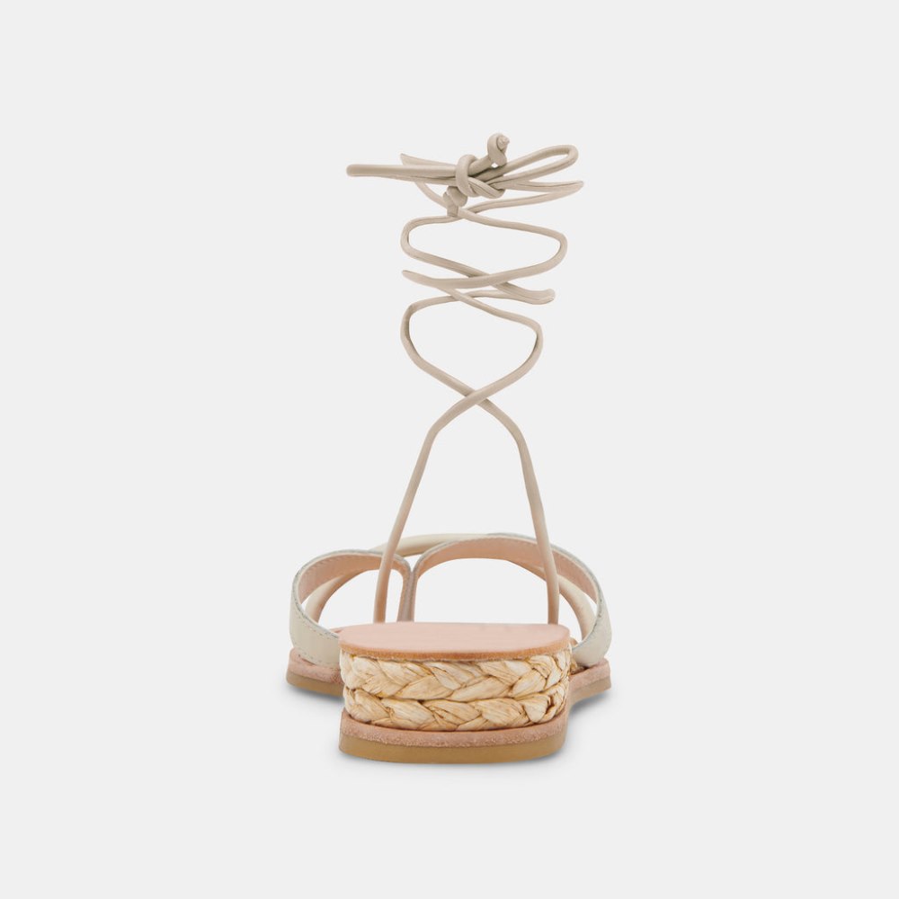 Dolce Vita Prax Sandals Ivory Leather