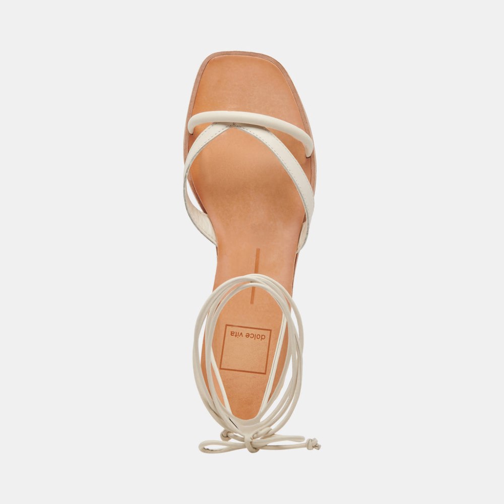 Dolce Vita Prax Sandals Ivory Leather