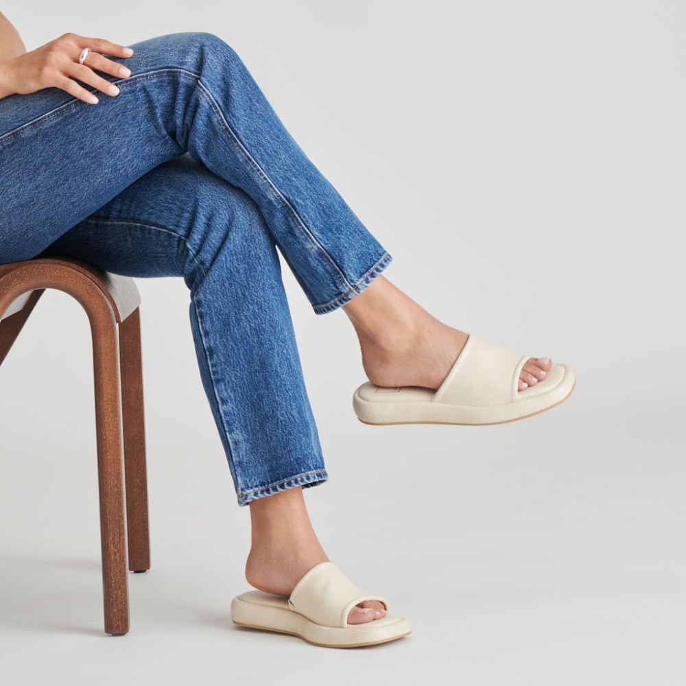 Dolce Vita Aisha Sandals Ivory Leather