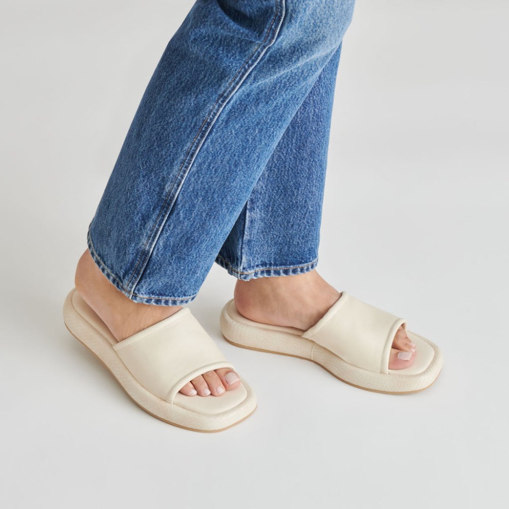 Dolce Vita Aisha Sandals Ivory Leather