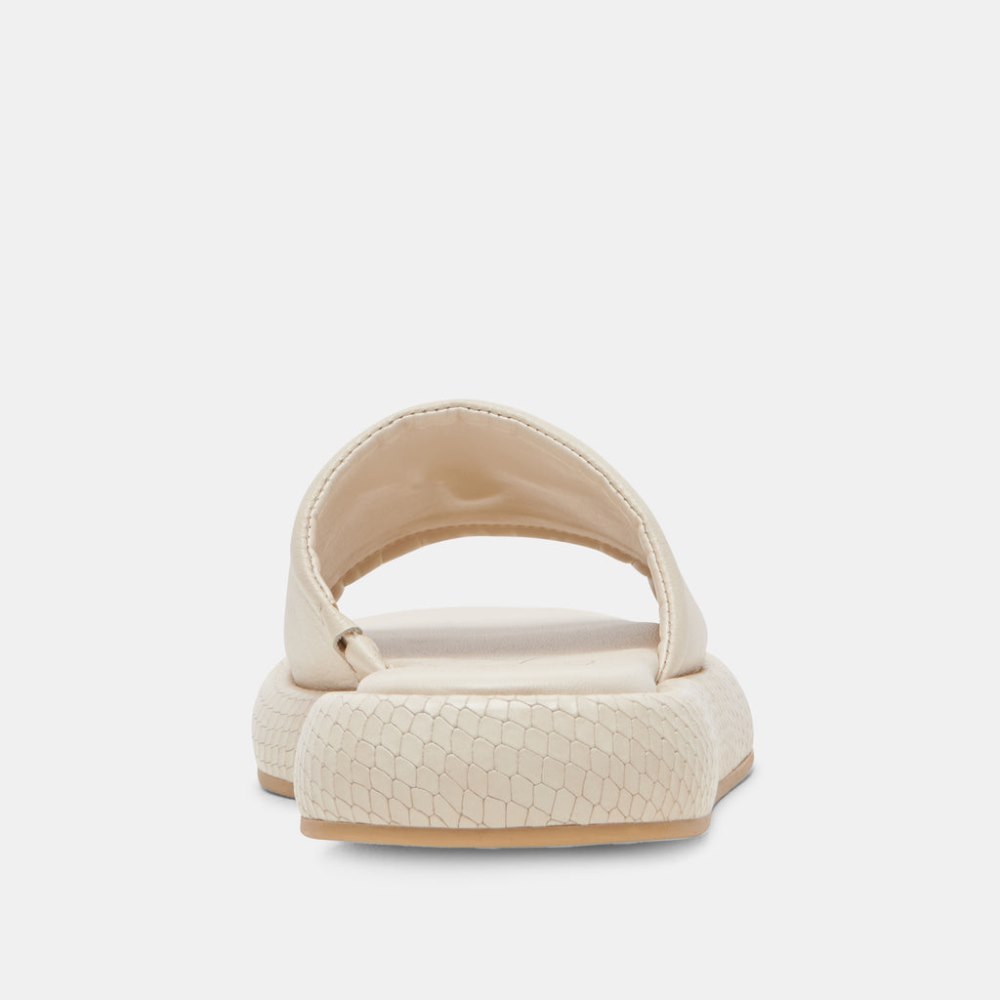 Dolce Vita Aisha Sandals Ivory Leather