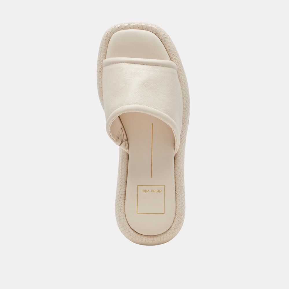 Dolce Vita Aisha Sandals Ivory Leather