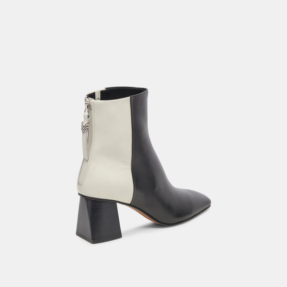 Dolce Vita Fifi H2o Booties Black White Leather