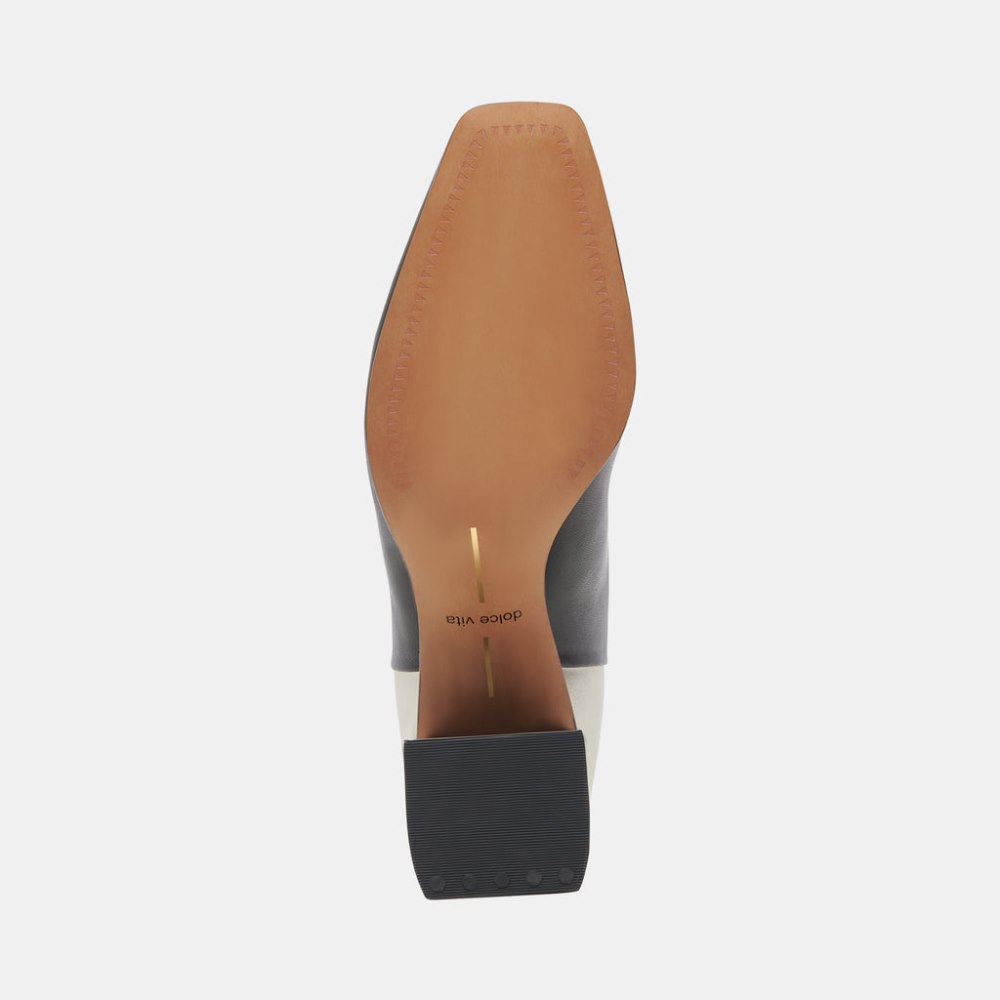 Dolce Vita Fifi H2o Booties Black White Leather