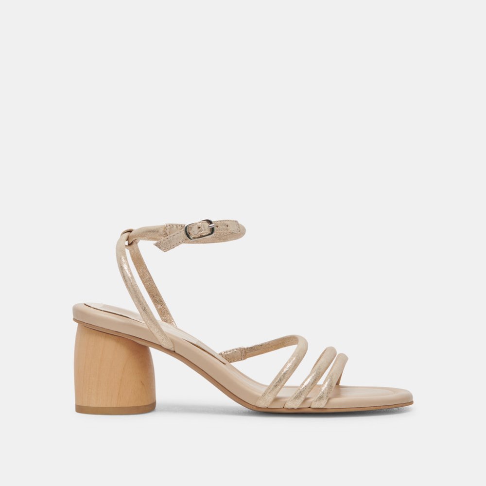 Dolce Vita Mikael Heels Light Gold Nubuck