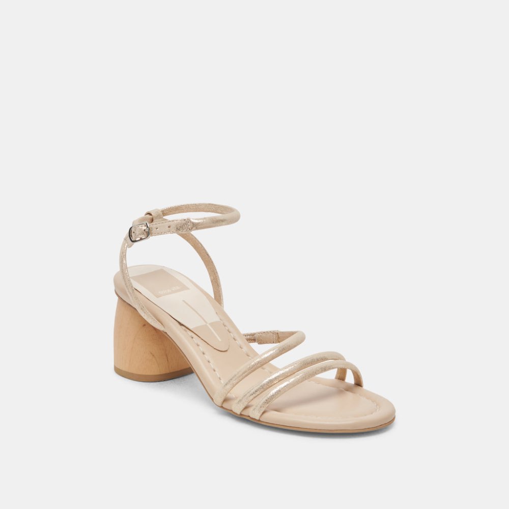 Dolce Vita Mikael Heels Light Gold Nubuck