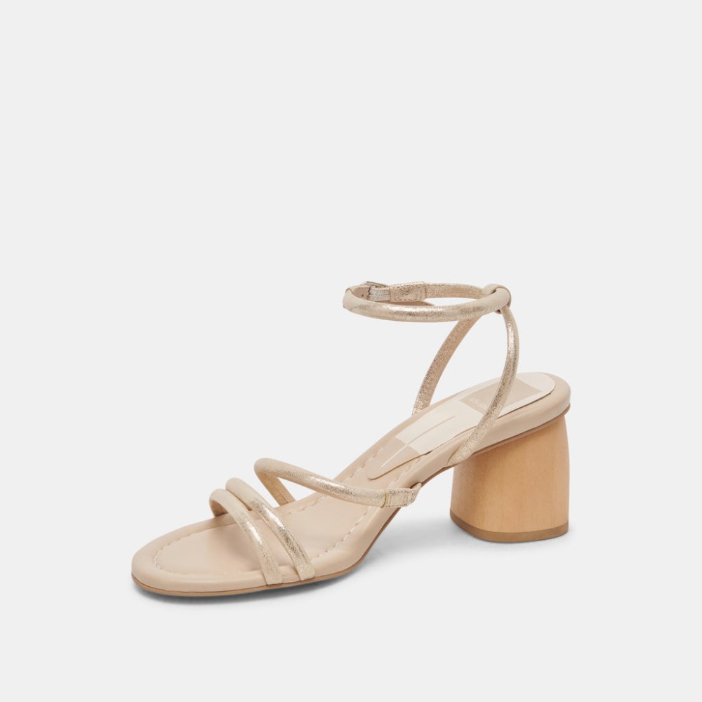 Dolce Vita Mikael Heels Light Gold Nubuck