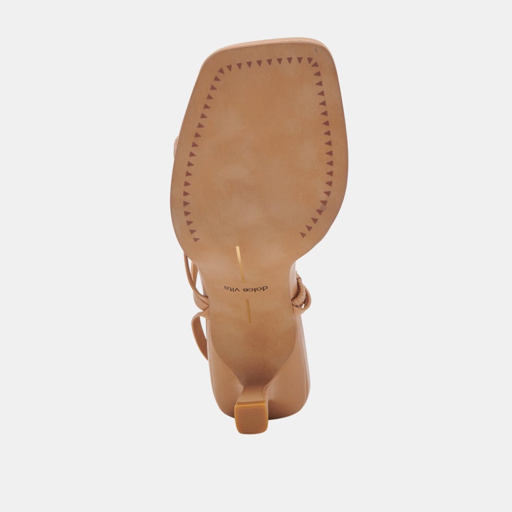 Dolce Vita Malabo Heels Light Tan Leather
