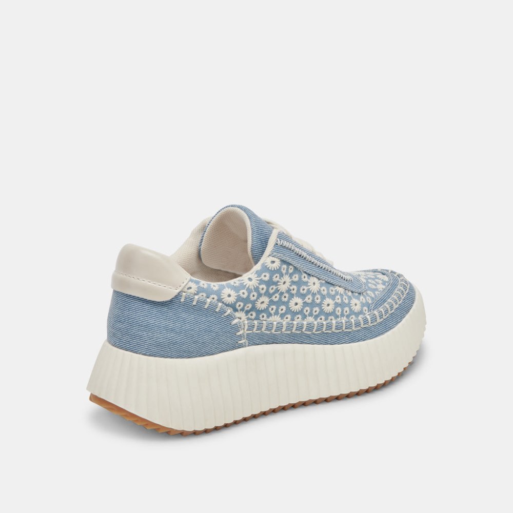 Dolce Vita Dolen Sneakers Blue Floral Denim