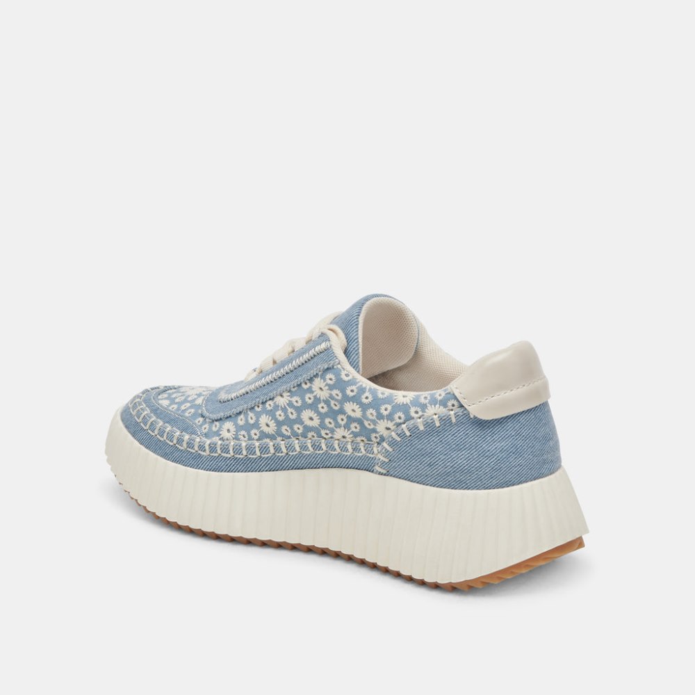 Dolce Vita Dolen Sneakers Blue Floral Denim