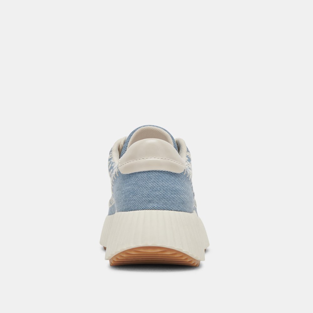 Dolce Vita Dolen Sneakers Blue Floral Denim