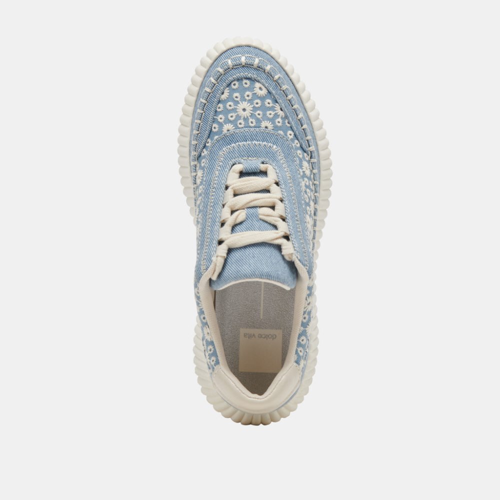 Dolce Vita Dolen Sneakers Blue Floral Denim