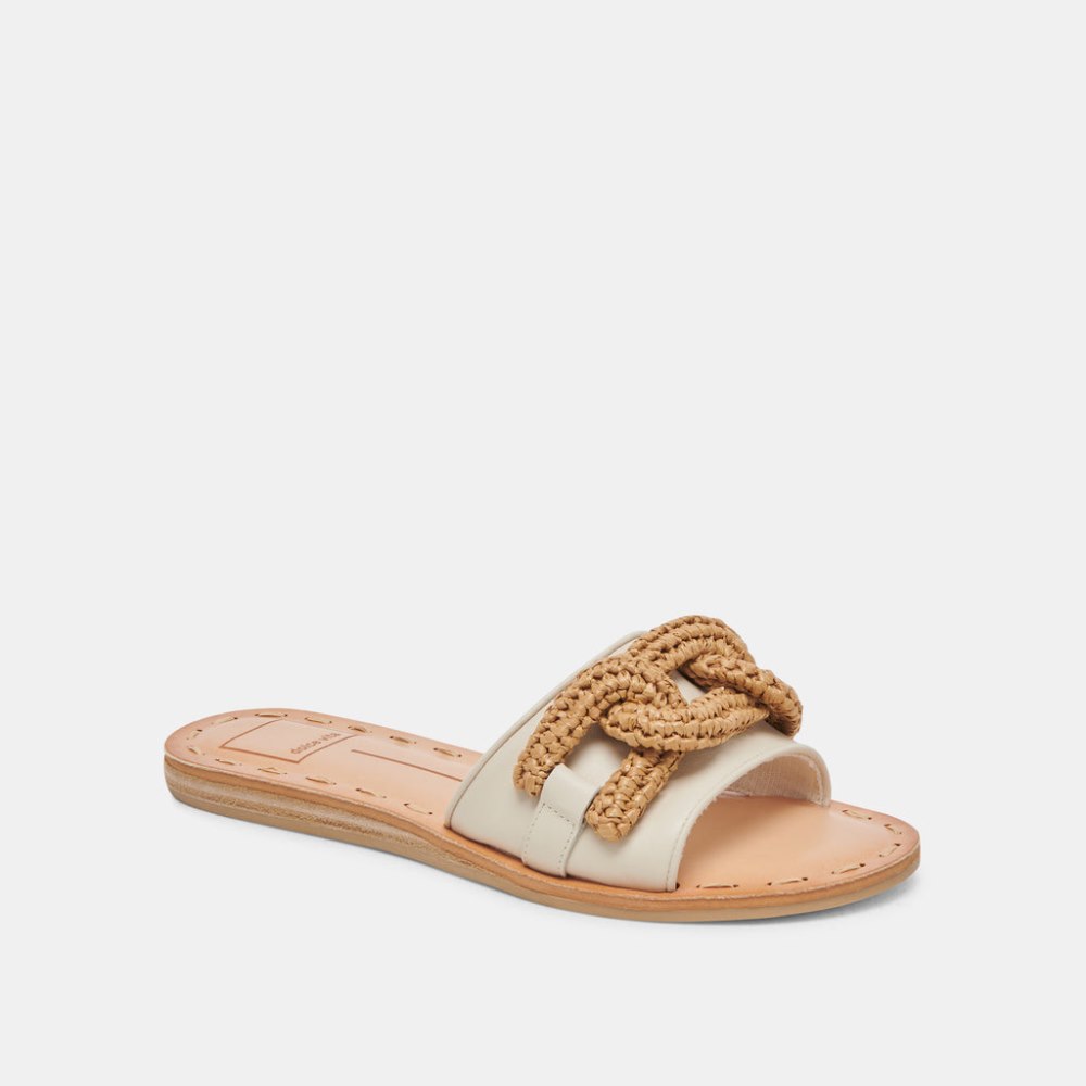 Dolce Vita Desa Sandals Ivory Leather