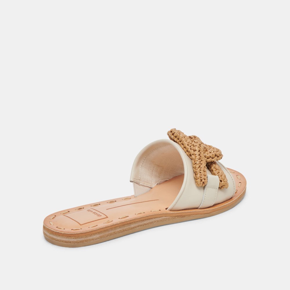 Dolce Vita Desa Sandals Ivory Leather