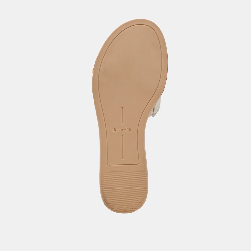 Dolce Vita Desa Sandals Ivory Leather