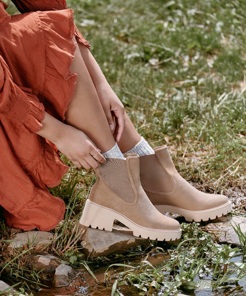Dolce Vita Hawk H2o Booties Mushroom Suede