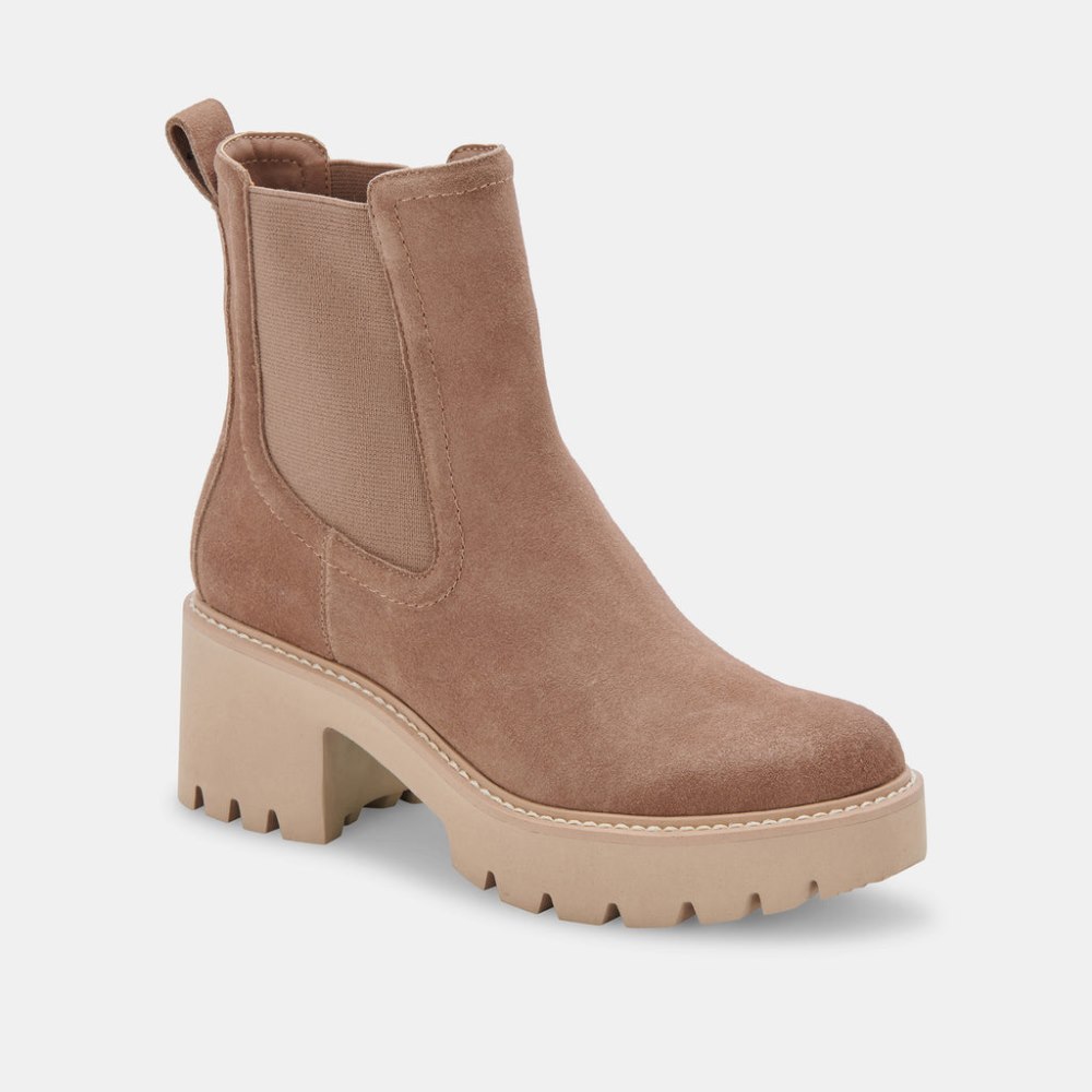 Dolce Vita Hawk H2o Booties Mushroom Suede