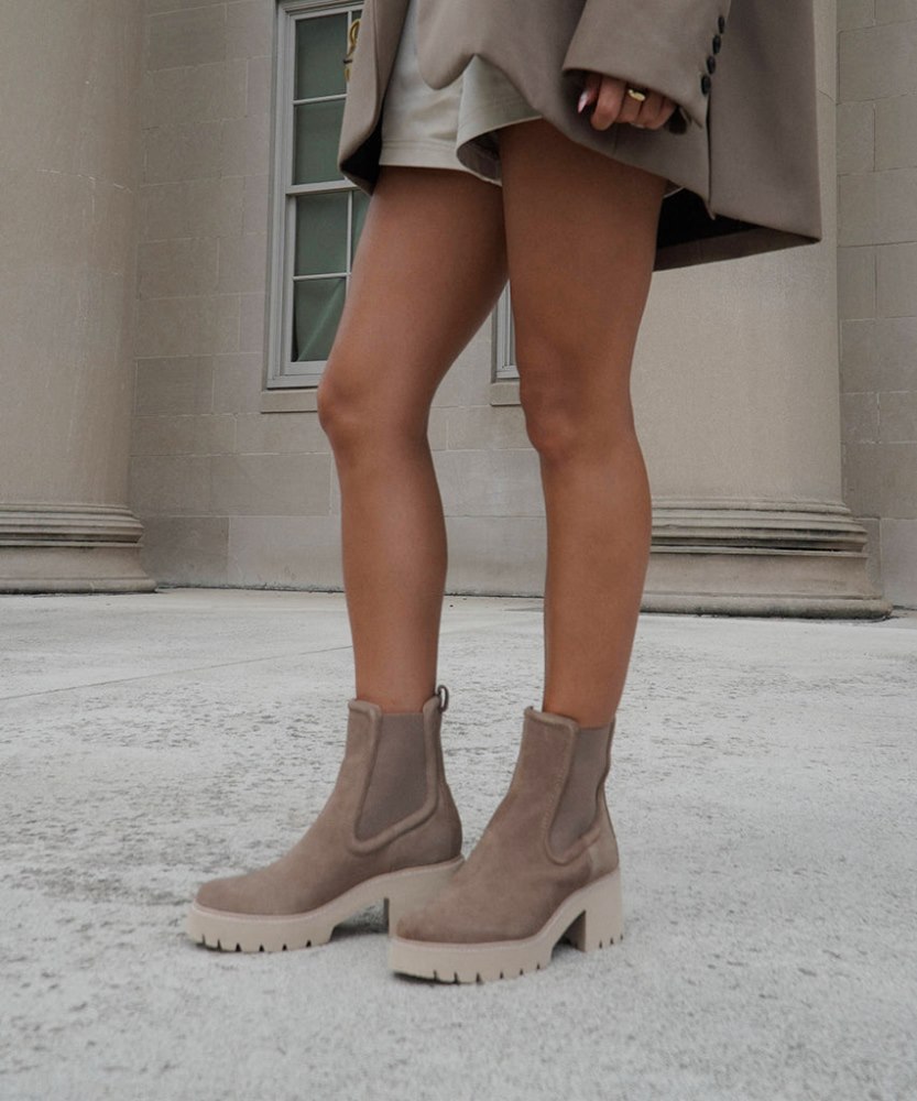 Dolce Vita Hawk H2o Booties Mushroom Suede