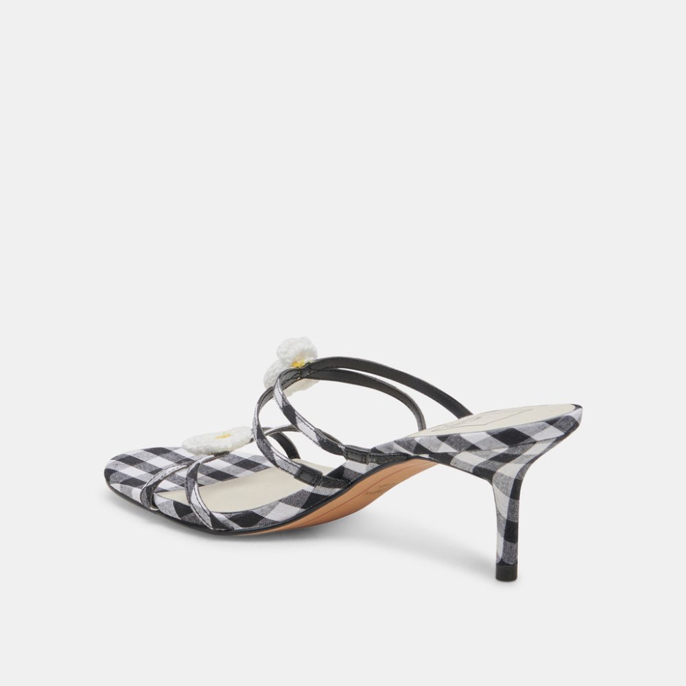 Dolce Vita Bete Heels Black White Gingham