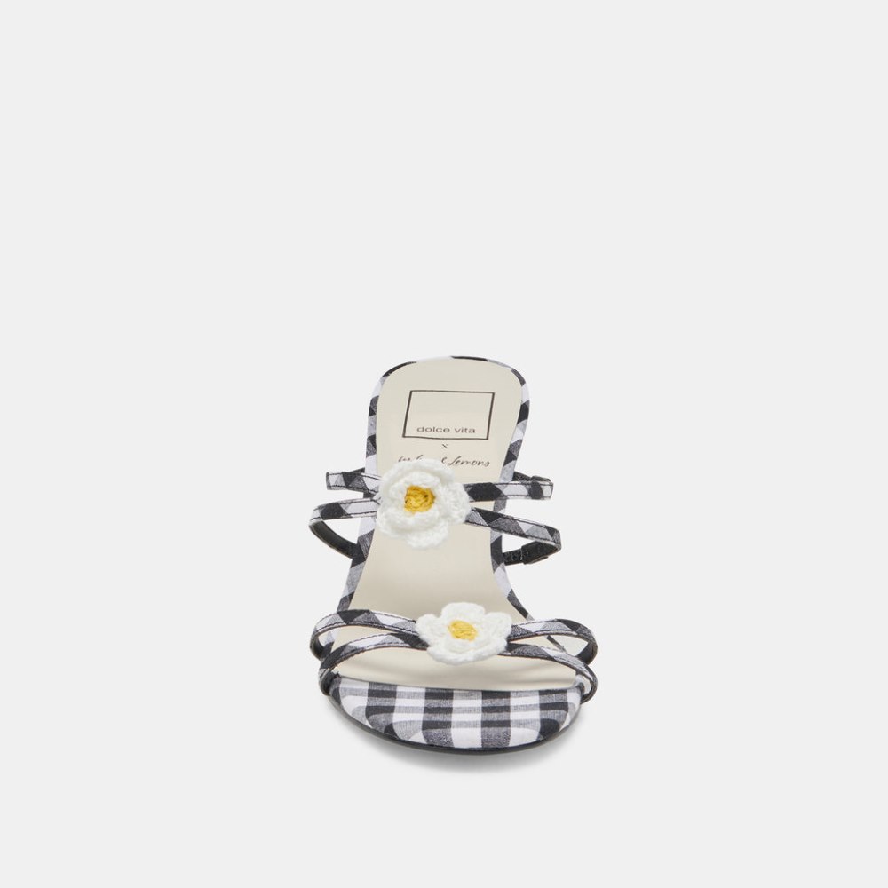 Dolce Vita Bete Heels Black White Gingham