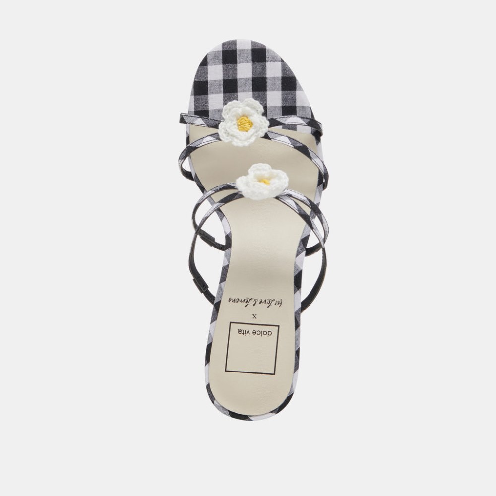 Dolce Vita Bete Heels Black White Gingham