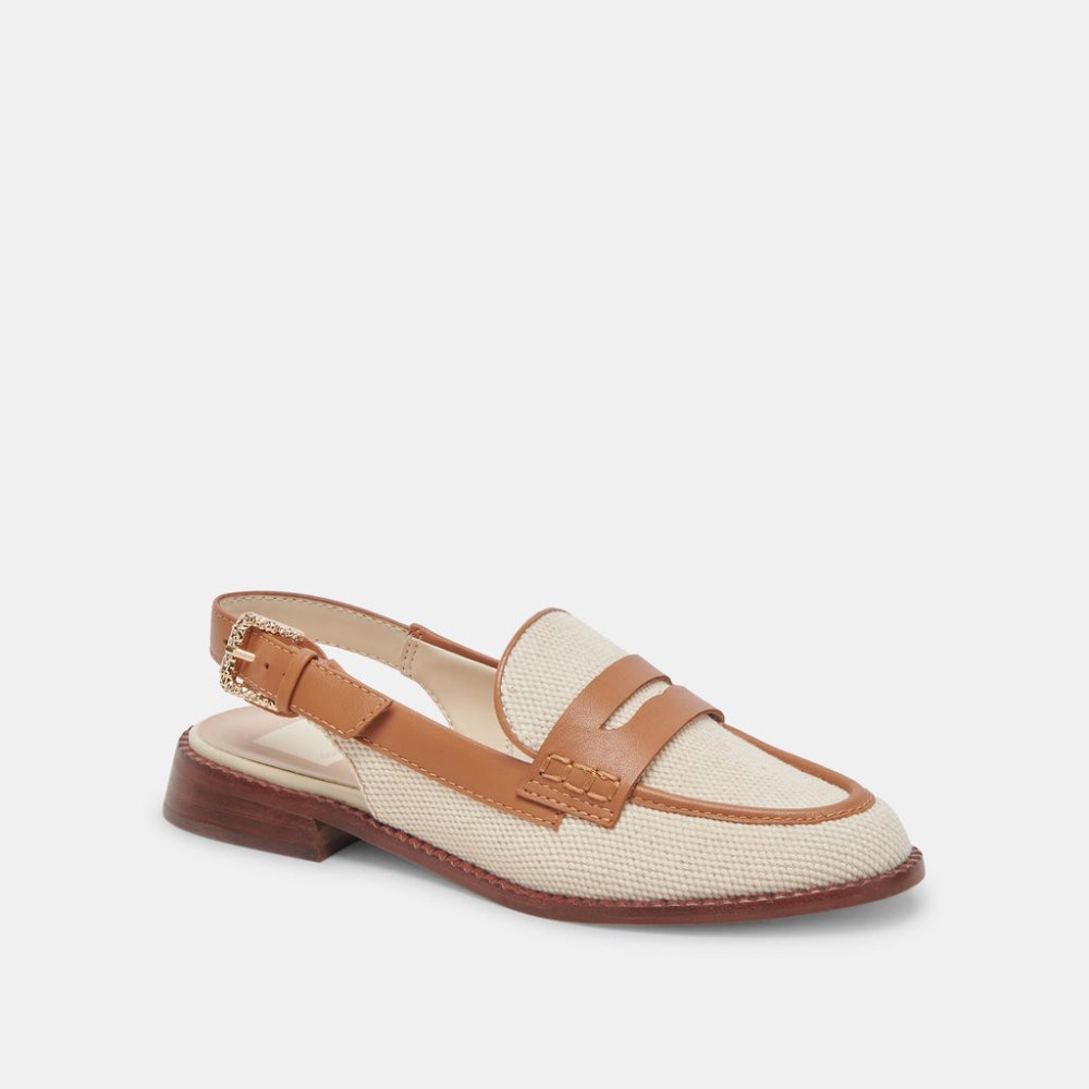 Dolce Vita Hardi Loafers Tan Multi Canvas