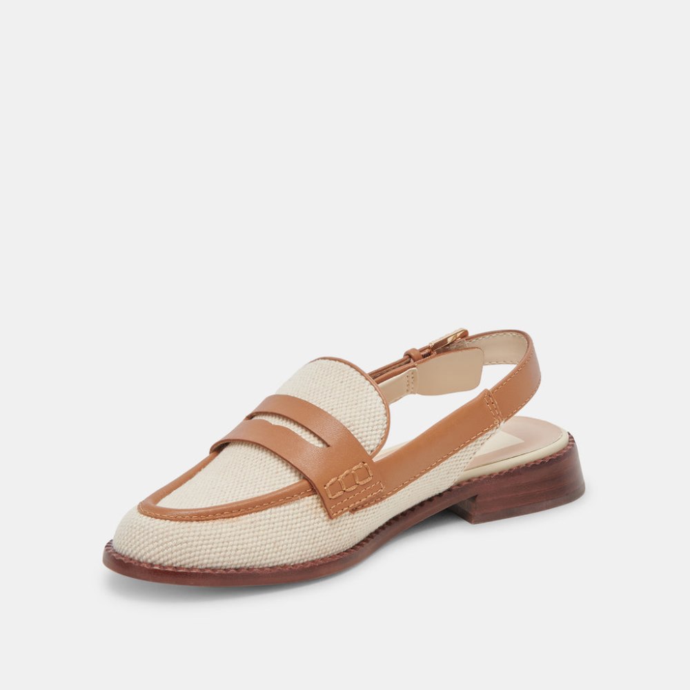 Dolce Vita Hardi Loafers Tan Multi Canvas