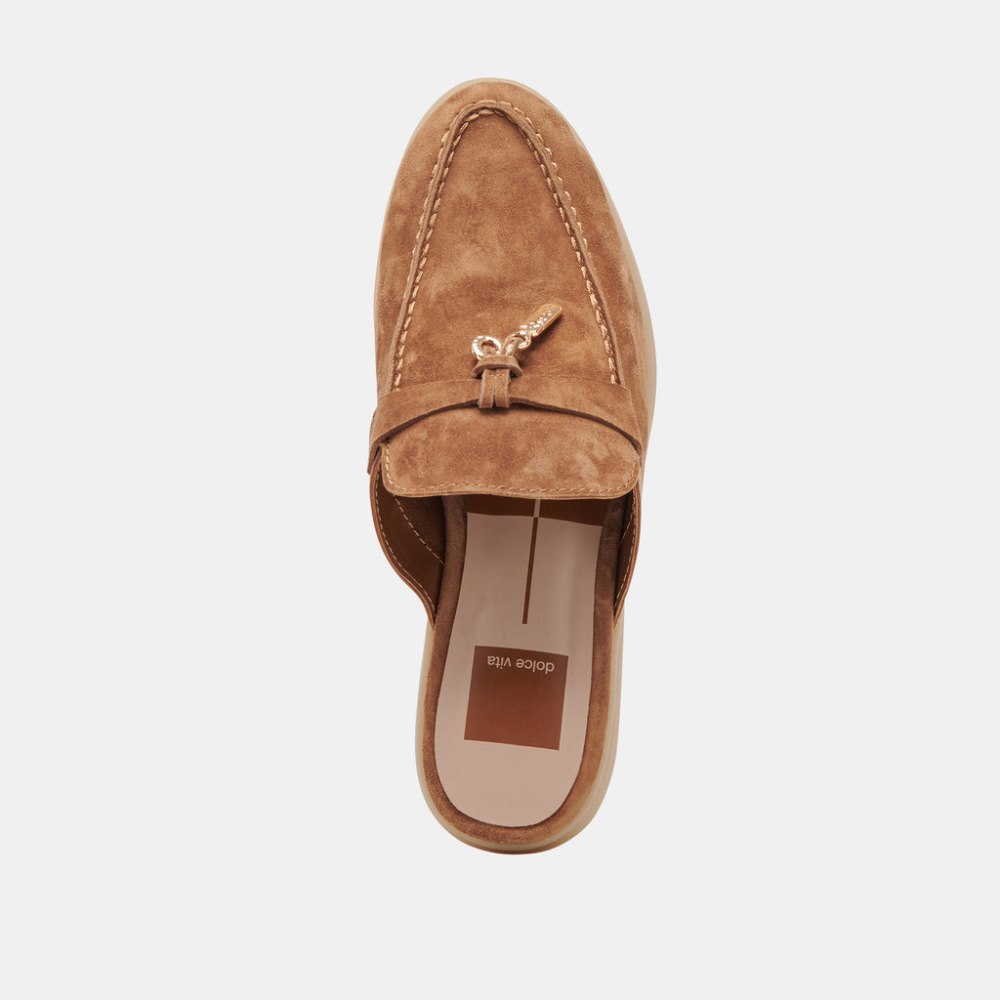 Dolce Vita Lasail Flats Brown Suede