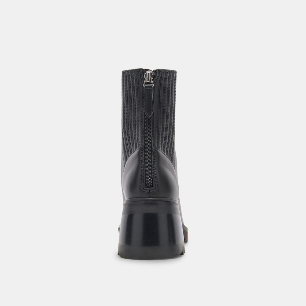 Dolce Vita Martey H2o Wide Boots Black Leather