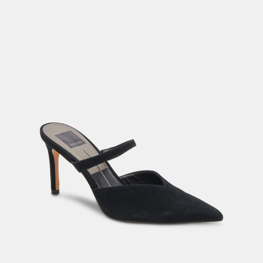 Dolce Vita Kanika Wide Heels Onyx Suede