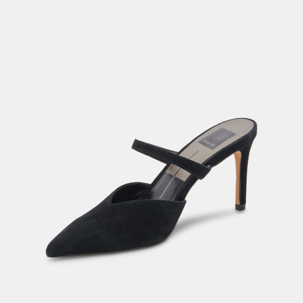 Dolce Vita Kanika Wide Heels Onyx Suede